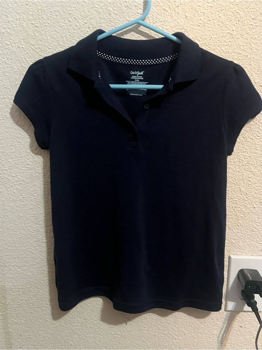 Cat & Jack Navy Blue Short-Sleeve Polo
